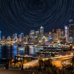 Photoshop star trail composite