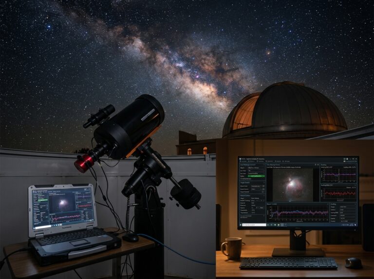 remote star photography setup