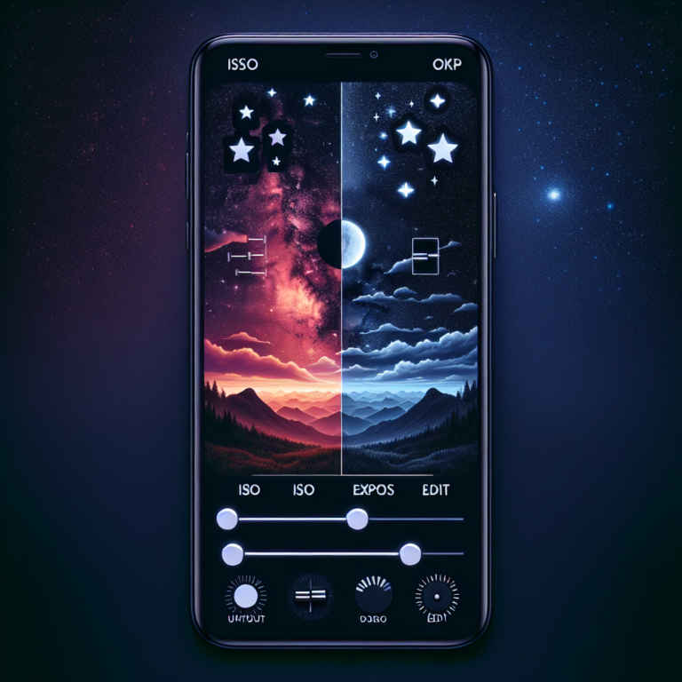 Best Apps for Adjusting ISO and Exposure in Night Sky Editing